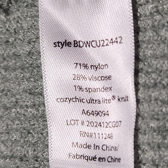 EUC BAREFOOT DREAMS COZYCHIC ULTRA LITE COCOON CARDIGAN SZ 1X - Picture 7 of 8